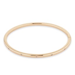 12110835 - 9ct Yellow Gold 0.08cttw Diamond Set Bangle