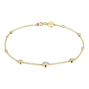 Mappin & Webb Gossamer 18ct Yellow Gold 0.45cttw Diamond Bracelet