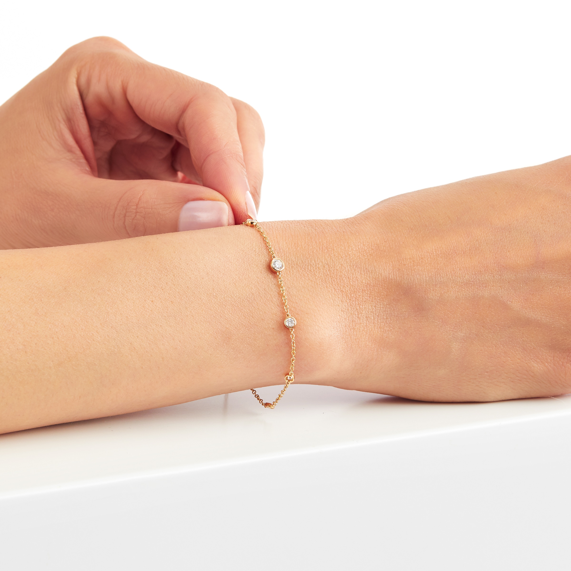 Mappin & Webb Gossamer 18ct Yellow Gold 0.45cttw Diamond Bracelet