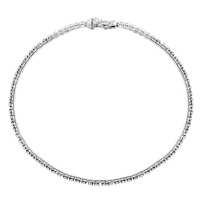 Goldsmiths 18ct White Gold 1.00ct Diamond Bracelet