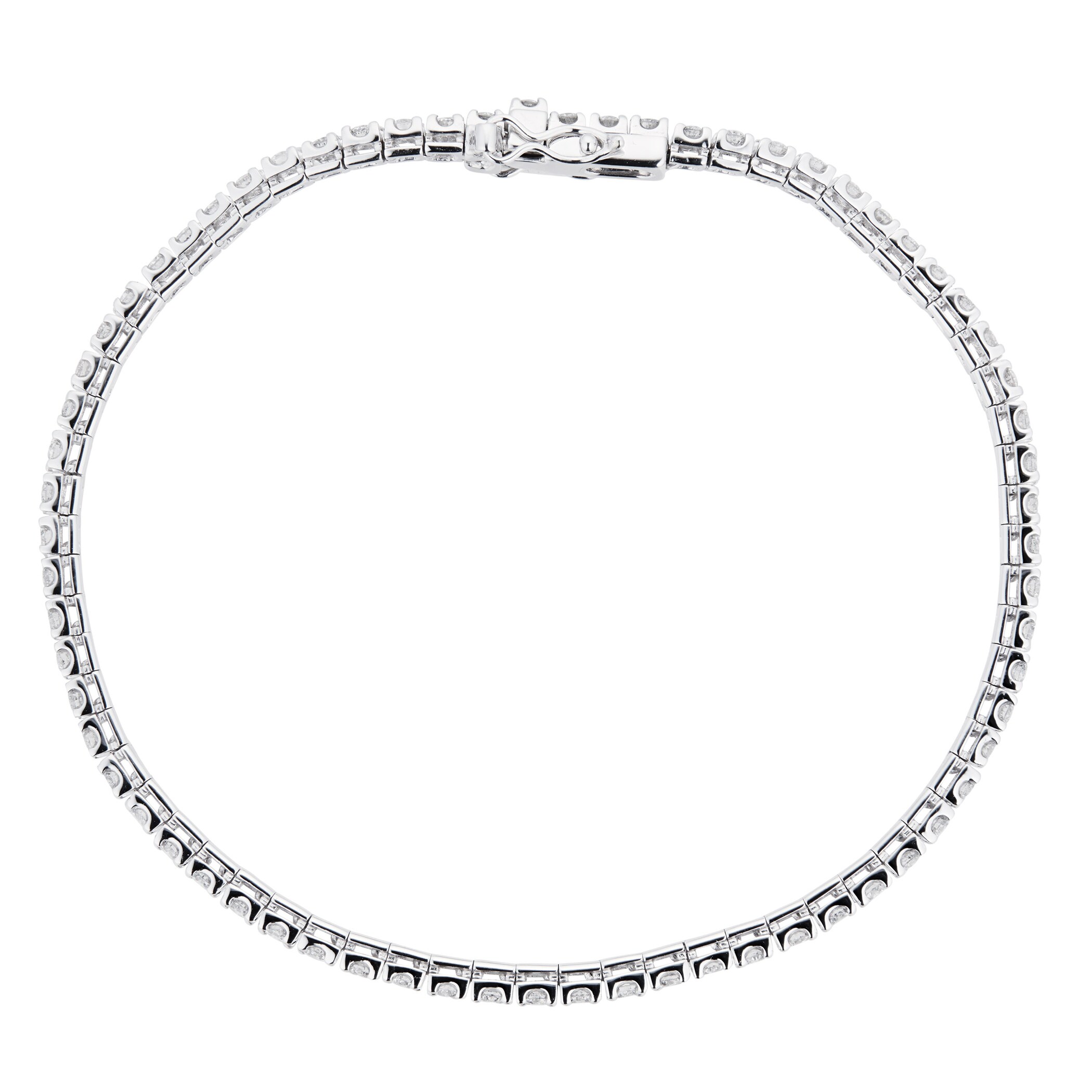Goldsmiths 18ct White Gold 2.00ct Diamond Bracelet Goldsmiths 18ct White Gold 2.00ct Diamond Bracelet