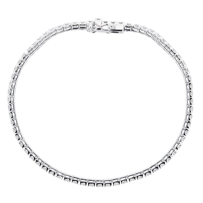 Goldsmiths 18ct White Gold 2.00ct Diamond Bracelet