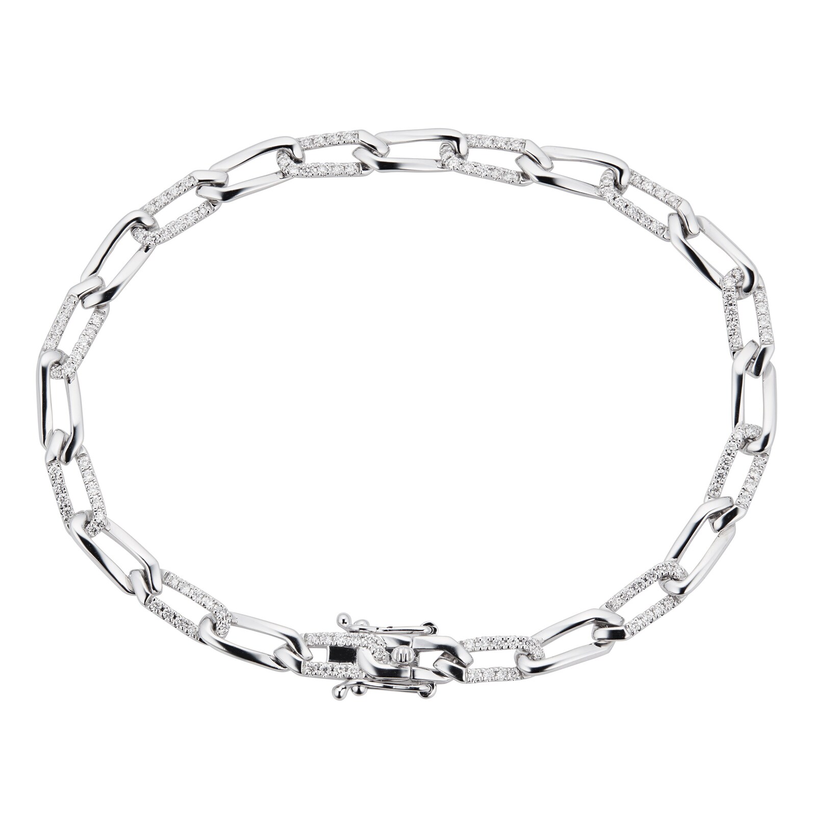 Mappin & Webb Harmony 18ct White Gold Diamond 0.60cttw Diamond Bracelet ...