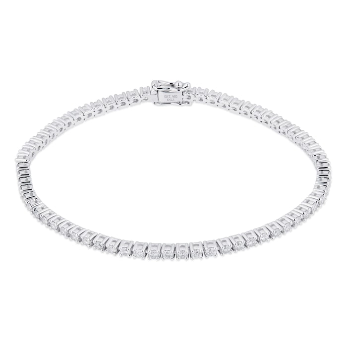 Mappin & Webb 18ct White Gold 2.00cttw Diamond Tennis Bracelet