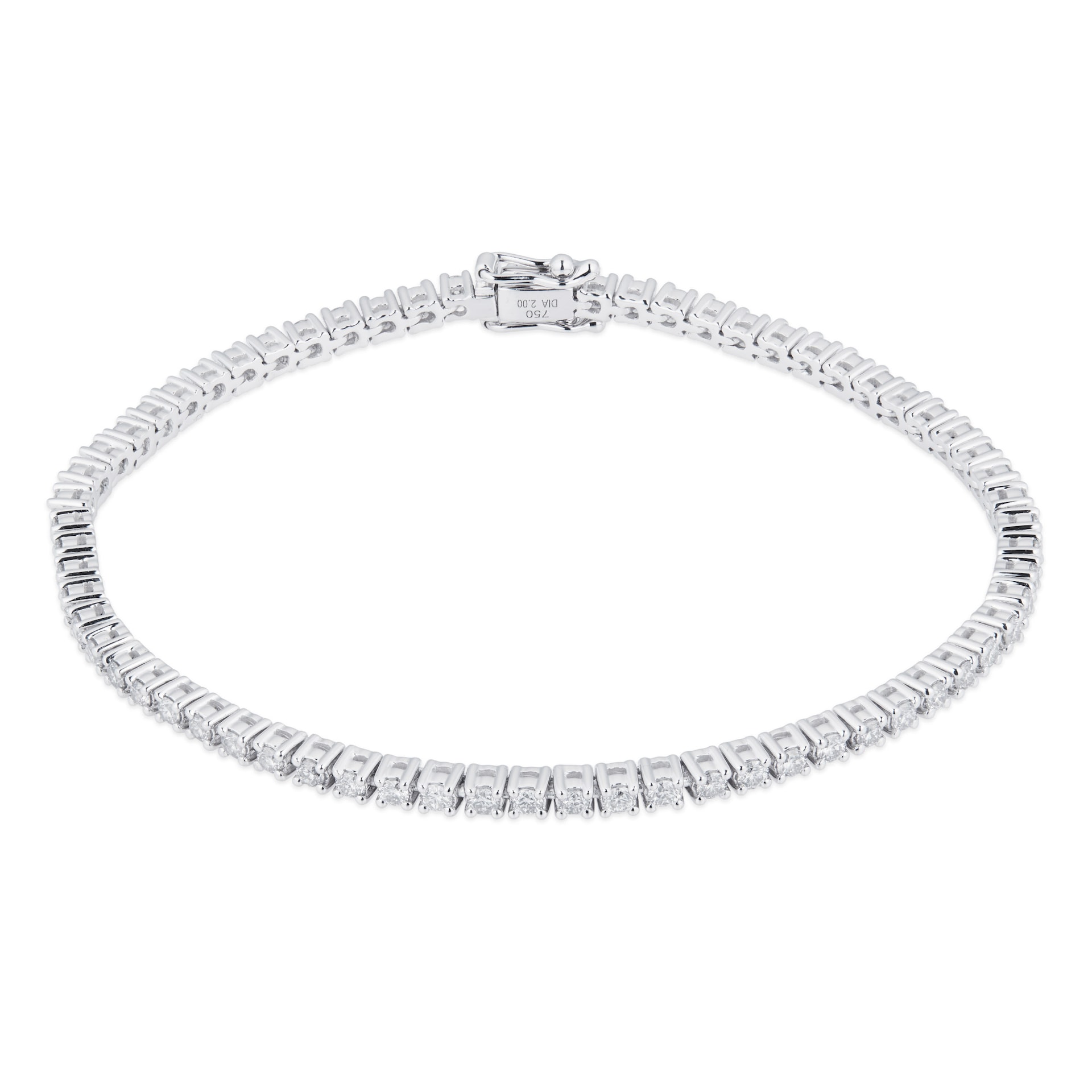 Mappin & Webb 18ct White Gold 2.00cttw Diamond Tennis Bracelet Mappin & Webb 18ct White Gold 2.00cttw Diamond Tennis Bracelet