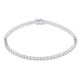 Mappin & Webb 18ct White Gold 2.00cttw Diamond Tennis Bracelet Mappin & Webb 18ct White Gold 2.00cttw Diamond Tennis Bracelet