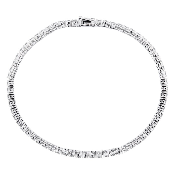 Mappin & Webb 18ct White Gold 2.00cttw Diamond Tennis Bracelet