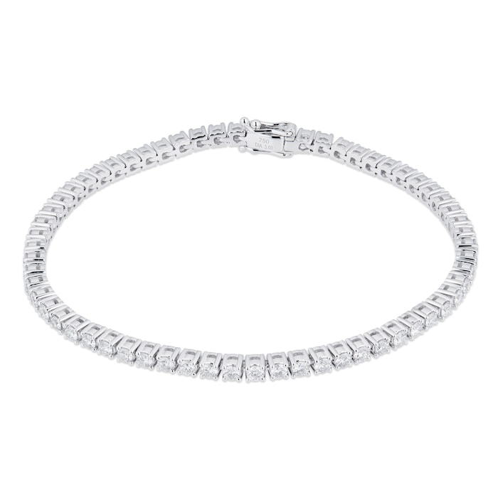 Mappin & Webb 18ct White Gold 3.00cttw Diamond Tennis Bracelet