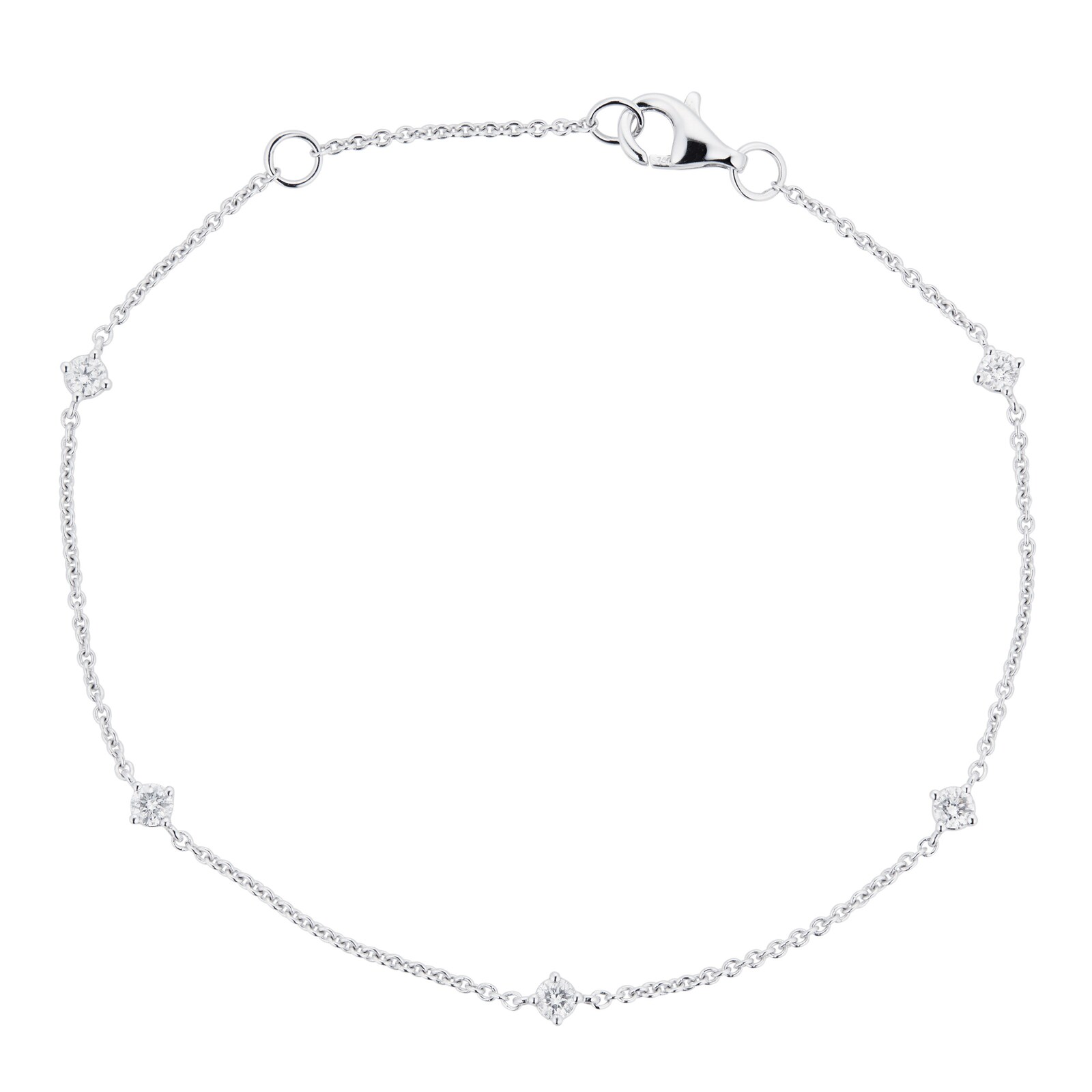 Mappin & Webb 18ct White Gold 0.30cttw Diamond Scatter Bracelet ...