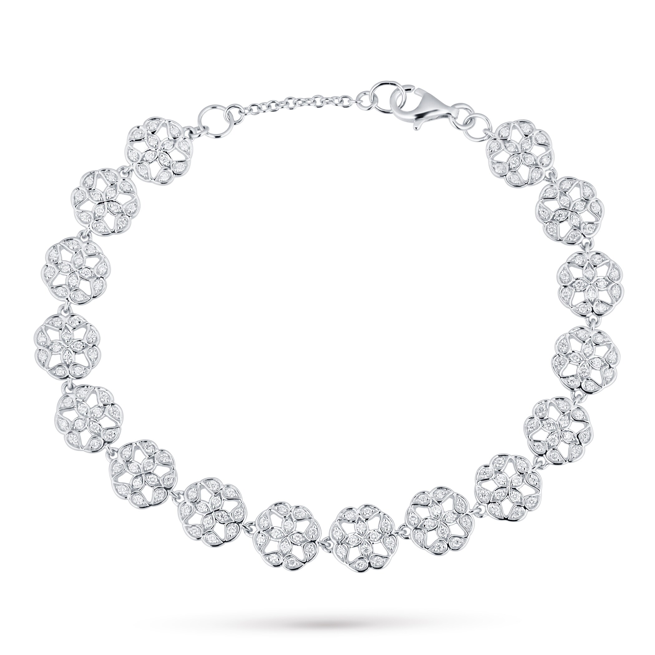 Mappin & Webb Empress 18ct White Gold 1.02cttw Diamond Bracelet Mappin & Webb Empress 18ct White Gold 1.02cttw Diamond Bracelet