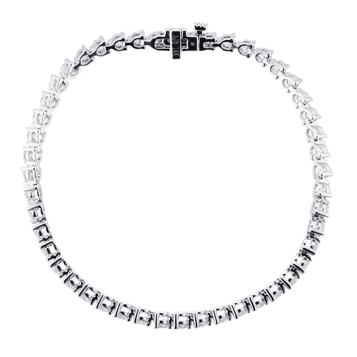 Mappin & Webb Libretto 18ct White Gold 4.08cttw Diamond Tennis Bracelet