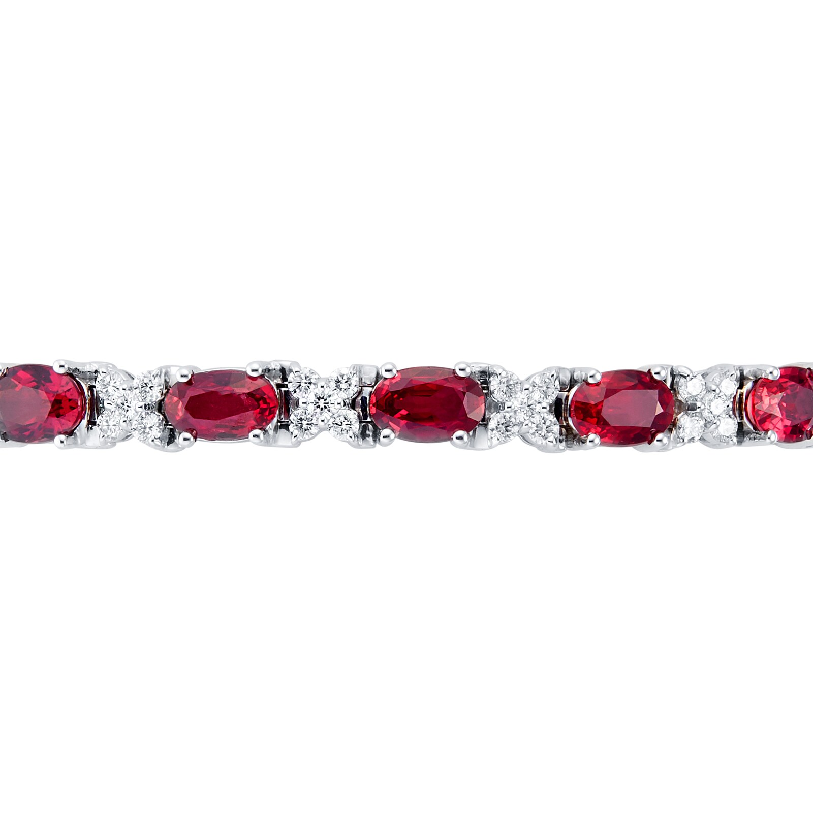 Mappin & Webb 18ct White Gold Ruby & Diamond Bracelet 17151RBBW (UK ...