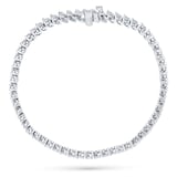 Mappin & Webb 18ct White Gold 5.80ct diamond 2 Row Bracelet