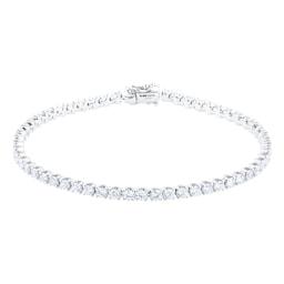 12110922 - 18ct White Gold 4.00ct Diamond Classic Line Bracelet