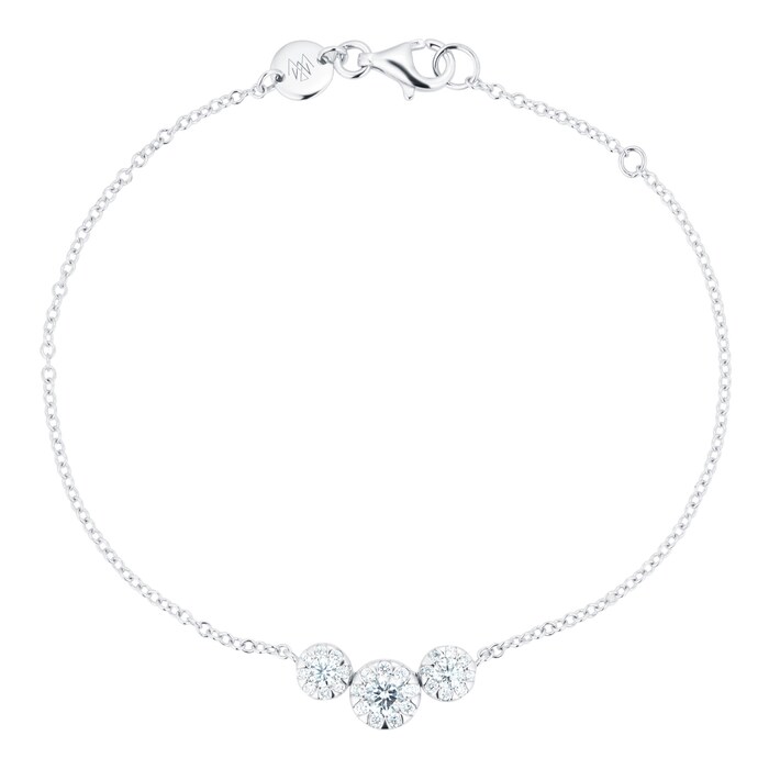 Mappin & Webb Masquerade 18ct White Gold 0.45ct Diamond Bracelet