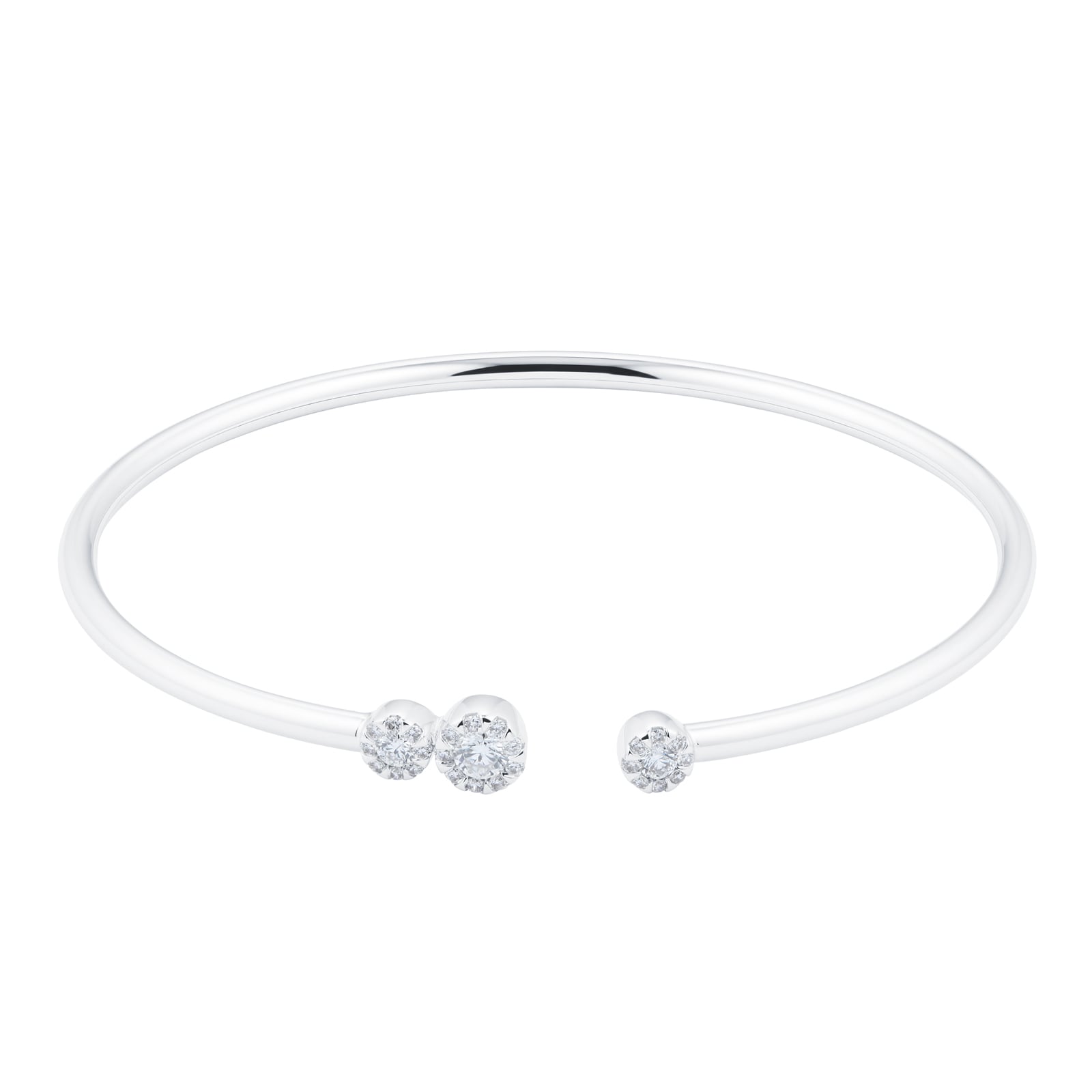 Masquerade 18ct White Gold 0.45ct Diamond Bangle