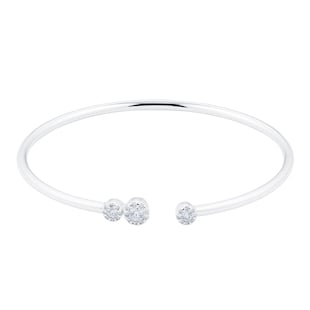 Mappin & Webb Masquerade 18ct White Gold 0.45ct Diamond Bangle