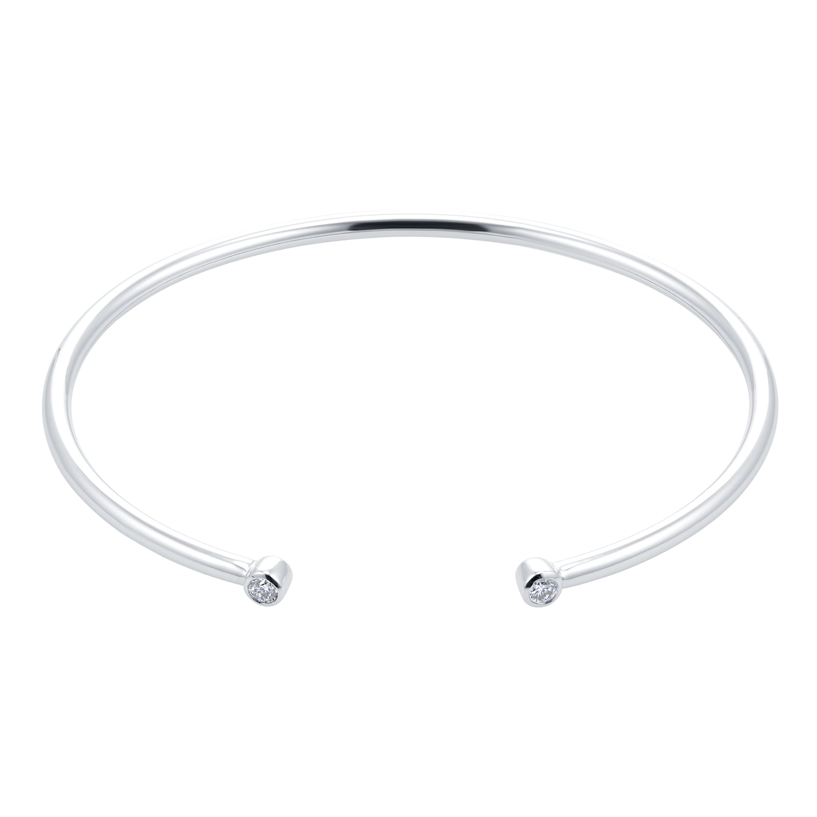 Gossamer 18ct White Gold 0.15cttw Diamond Bangle image