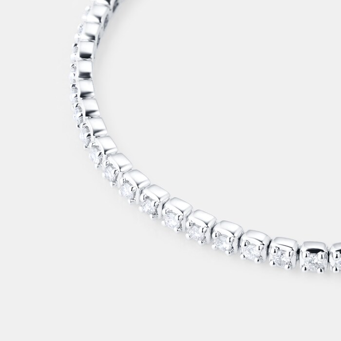 Goldsmiths 9ct White Gold 1.50cttw Diamond Bracelet