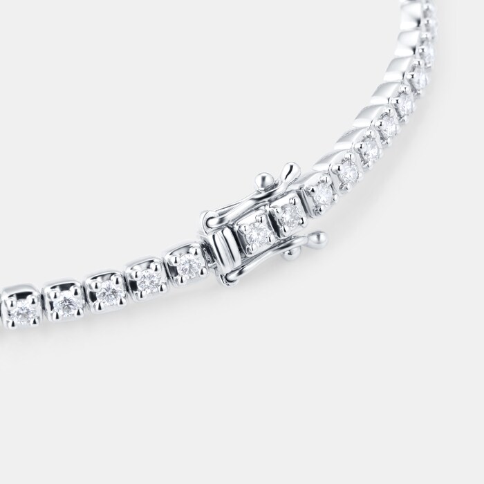 Goldsmiths 9ct White Gold 1.50cttw Diamond Bracelet