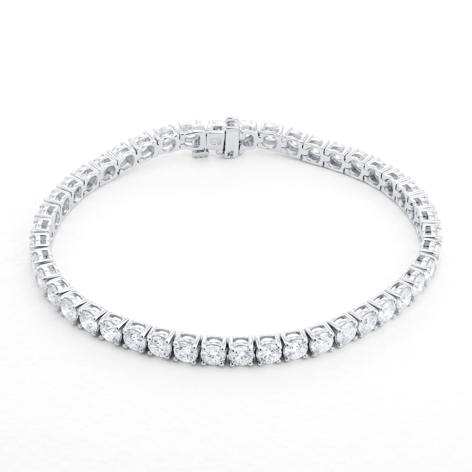 Mappin & Webb 18ct White Gold 8.55cttw Diamond Bracelet