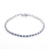 Mappin & Webb 18ct White Gold Sapphire & Diamond Bracelet
