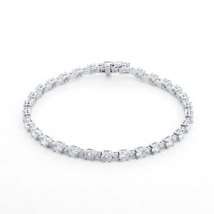 Mappin & Webb 18ct White Gold 7.11cttw Diamond Bracelet