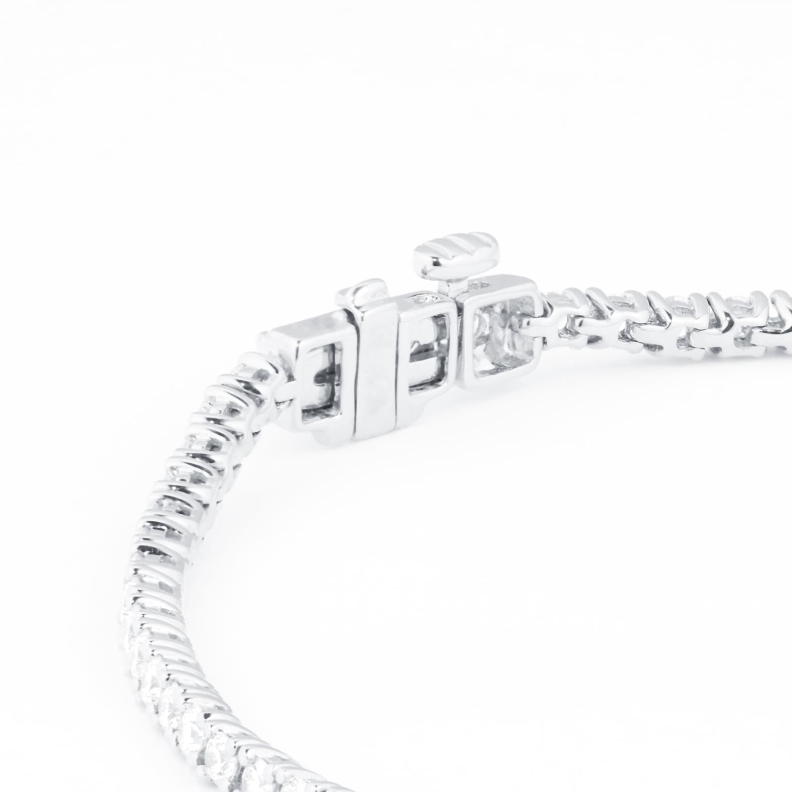 Mappin & Webb 18ct White Gold 2cttw Diamond Tennis Bracelet