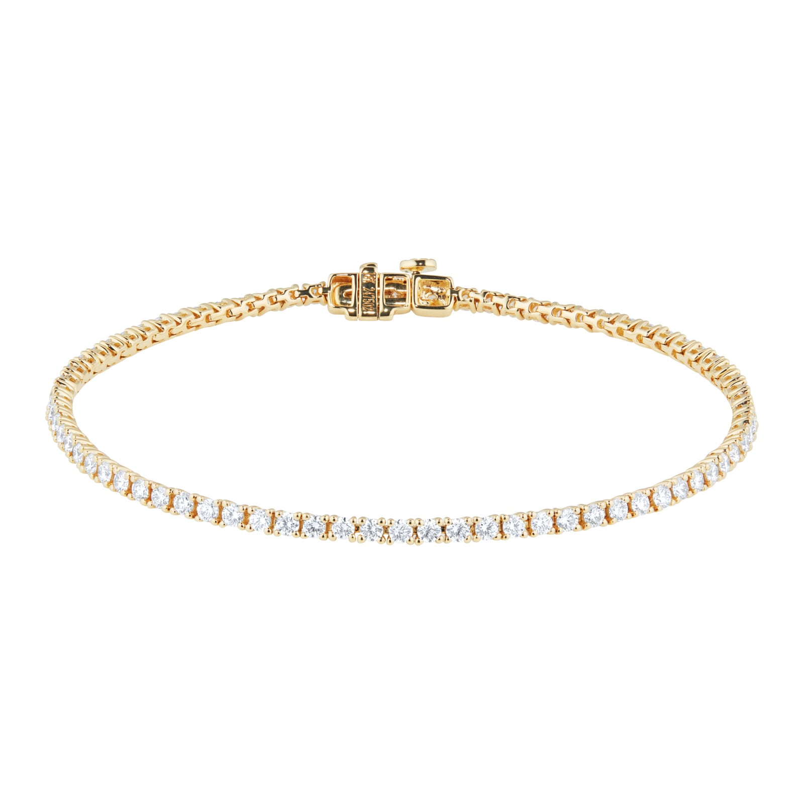 Mappin & Webb 18ct Yellow Gold 2cttw Diamond Tennis Bracelet Mappin & Webb 18ct Yellow Gold 2cttw Diamond Tennis Bracelet