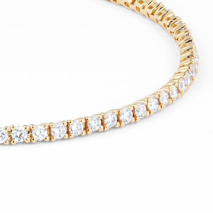 Mappin & Webb 18ct Yellow Gold 2cttw Diamond Tennis Bracelet