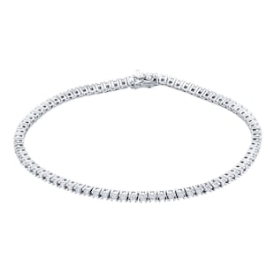 Goldsmiths 18ct White Gold 1ct Diamond Line Bracelet