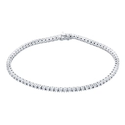 12110963 - 18ct White Gold 1ct Diamond Line Bracelet