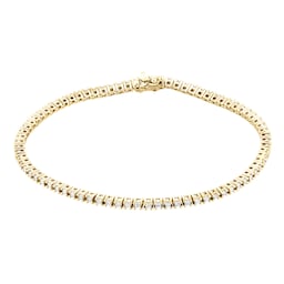 12110964 - 18ct Yellow Gold 1.00cttw Diamond Line Bracelet