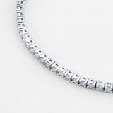Goldsmiths 18ct White Gold 2.00cttw Diamond Line Bracelet