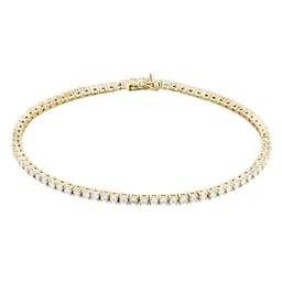12110966 - 18ct Yellow Gold 2.00cttw Diamond Line Bracelet