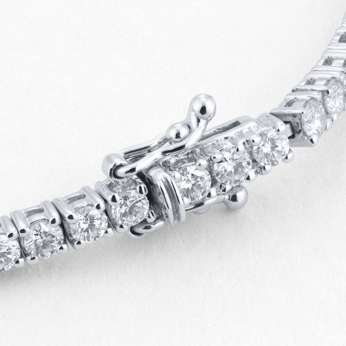 Goldsmiths 18ct White Gold 3.00cttw Diamond Line Bracelet