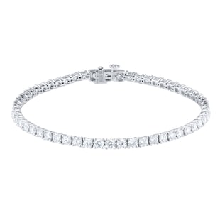 Mappin & Webb 18ct White Gold 5cttw Diamond Tennis Bracelet
