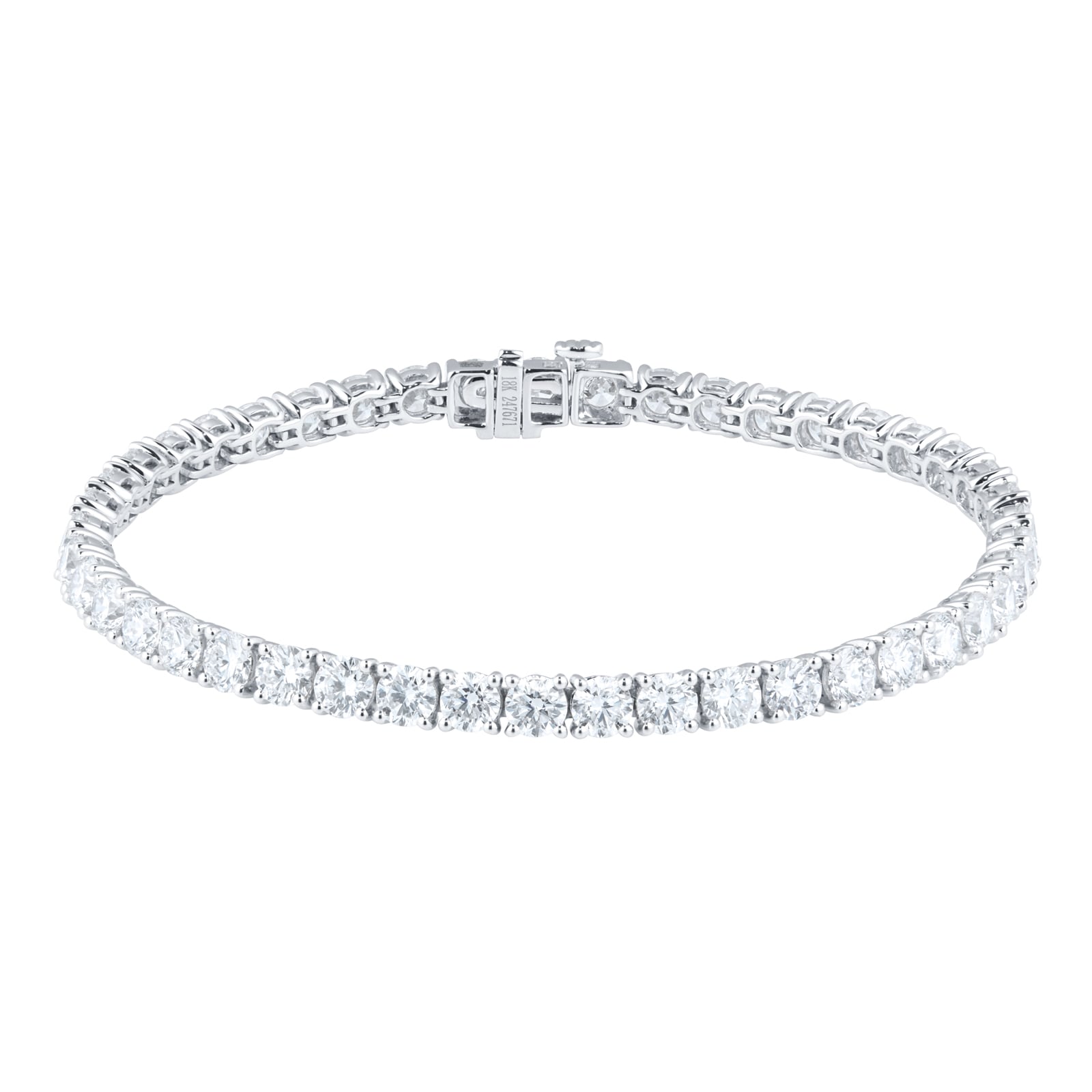 Mappin & Webb 18ct White Gold 10.20cttw Diamond Tennis Bracelet Mappin & Webb 18ct White Gold 10.20cttw Diamond Tennis Bracelet