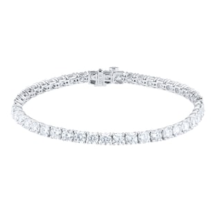 Mappin & Webb 18ct White Gold 10.20cttw Diamond Tennis Bracelet