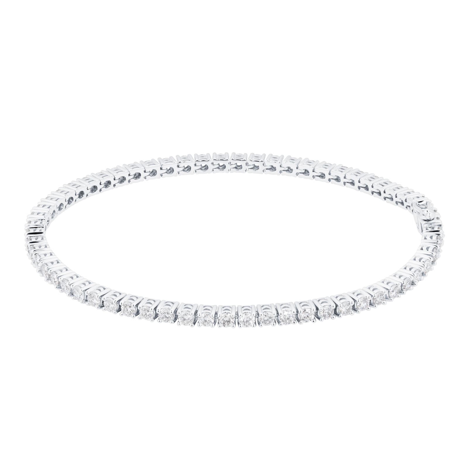 18ct White Gold 3cttw Diamond Line Bracelet