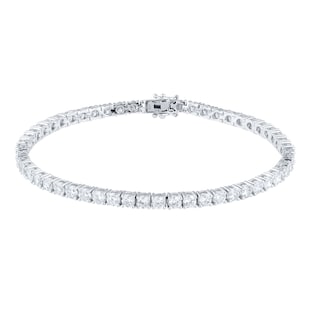 Goldsmiths 18ct White Gold 7.00ct Diamond Line Bracelet