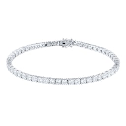 12110976 - 18ct White Gold 7.00ct Diamond Line Bracelet