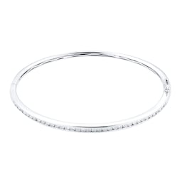 12110978 - 18ct White Gold Diamond Channel Set Bangle