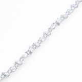 Mappin & Webb 18ct White Gold 3.60cttw Mixed Cut Diamond Bracelet