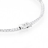 Goldsmiths 18ct White Gold 3.34cttw Graduated Diamond Line Bracelet