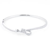Mappin & Webb Limited Edition Renee 18ct White Gold 1.50cttw Ribbon Bangle