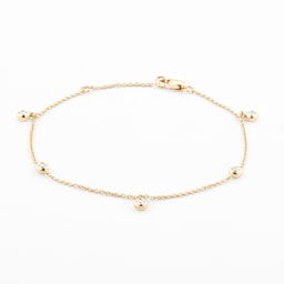 12111059 - 18ct Yellow Gold 0.20ct Bezel Diamond Bracelet