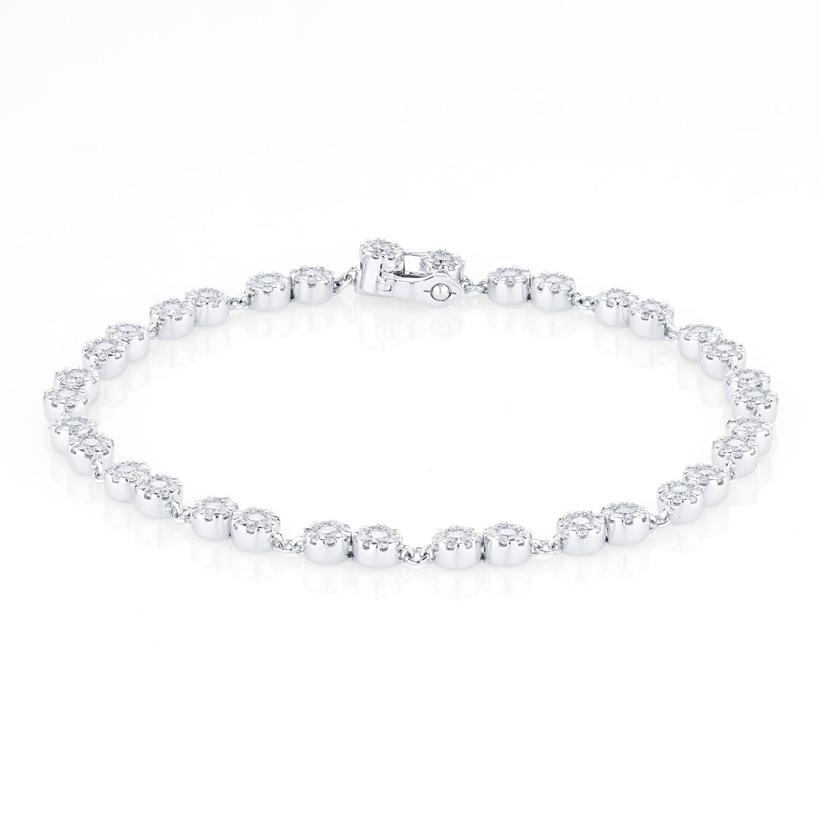 Masquerade 18ct White Gold 2.30cttw Diamond Bracelet