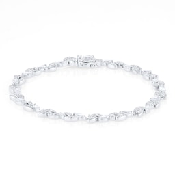 12111065 - Vinea 18ct White Gold 2.68cttw Diamond Bracelet