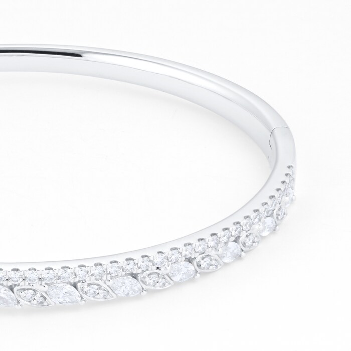 Mappin & Webb Vinea 18ct White Gold 2.00cttw Diamond Bangle